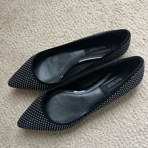 WHBM pumps with silver embellishment